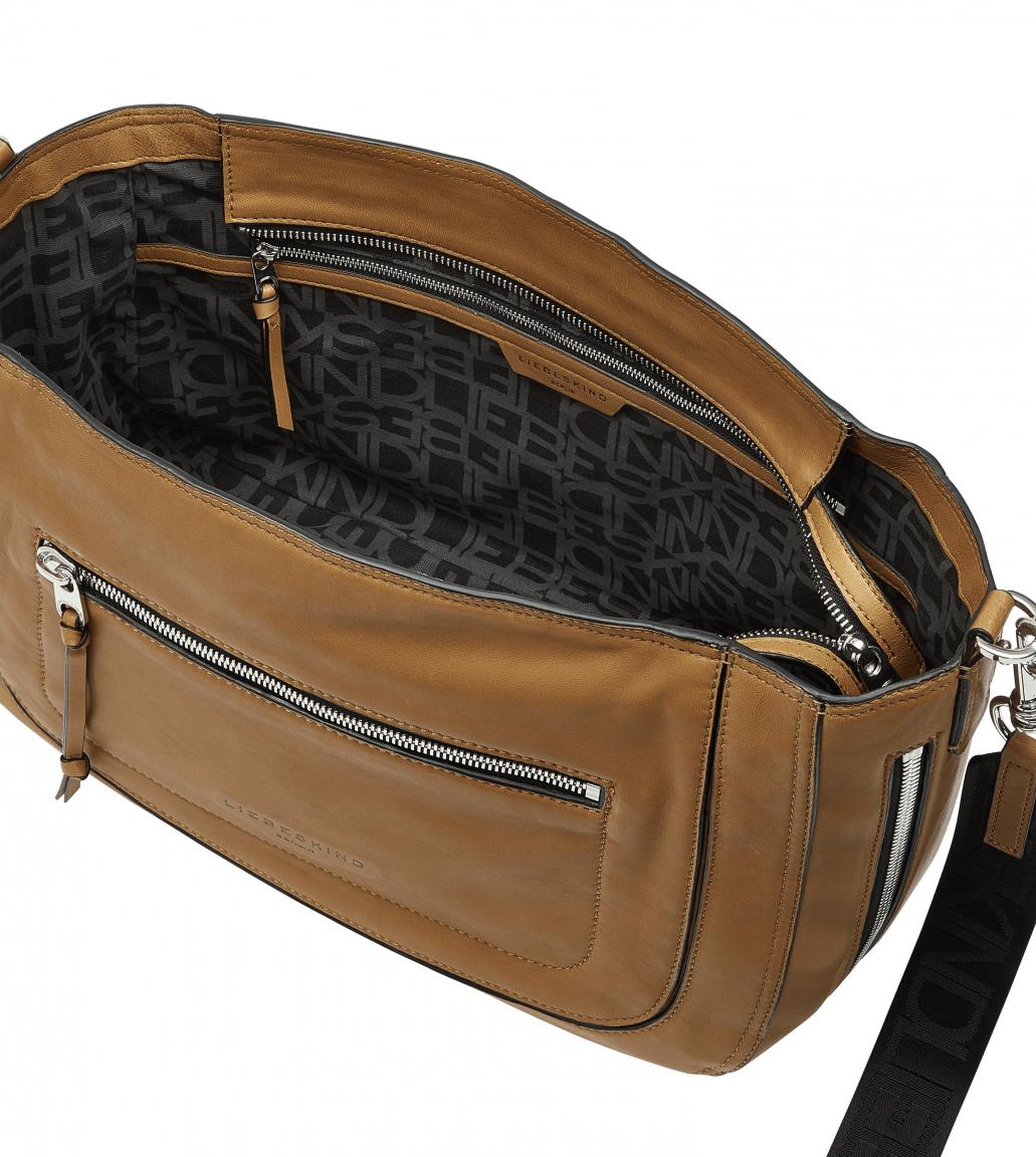 große Hobo Tasche Liebeskind Hobo Large Leder Light tan