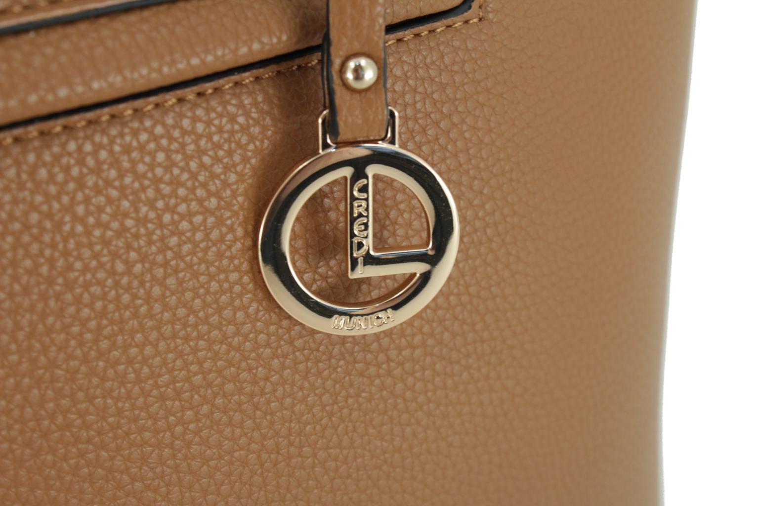 große Laptoptasche L.Credi schwarz Ella Shoppertasche