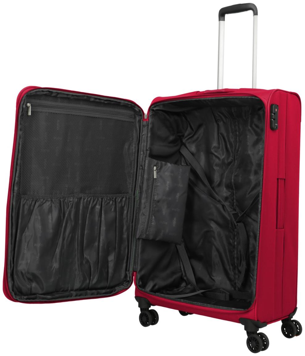 großer Flugkoffer Skyline Orlando L 76cm Red erweiterbar