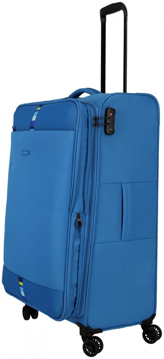 großer Flugkoffer Travelite Rügen L 78cm erweiterbar Mittelblau