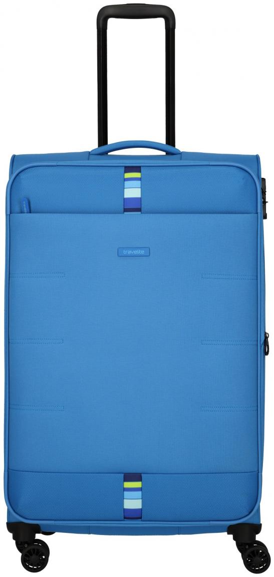 großer Flugkoffer Travelite Rügen L 78cm erweiterbar Mittelblau