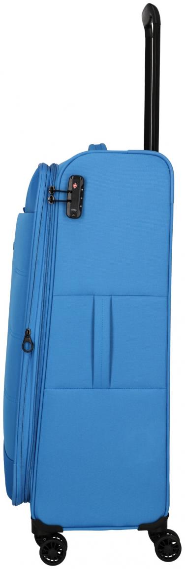 großer Flugkoffer Travelite Rügen L 78cm erweiterbar Mittelblau