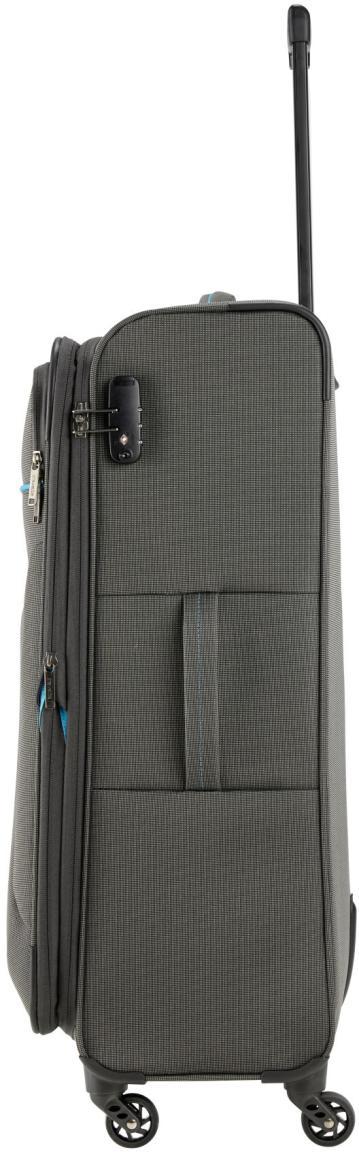 großer Flugkoffer dunkelgrau erweiterbar Travelite Story L 77cm