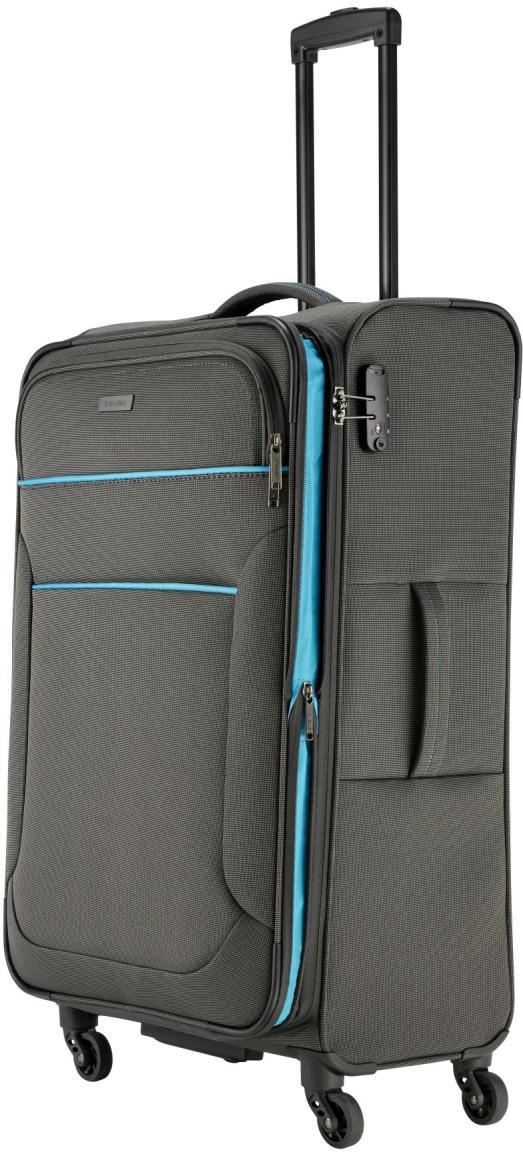 großer Flugkoffer dunkelgrau erweiterbar Travelite Story L 77cm