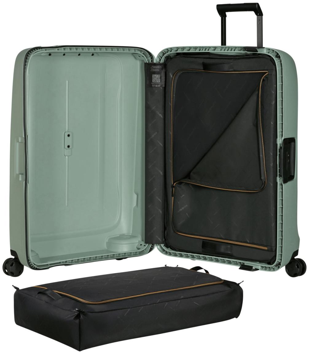 großer Flugkoffer salbeigrün Samsonite Essens Spinner L 75cm Sage