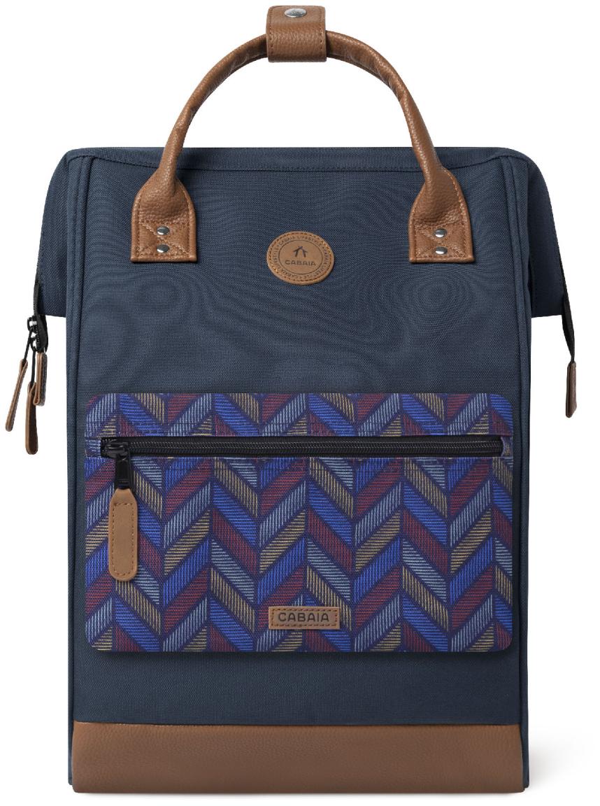 großer Freizeitrucksack dunkelblau Cabaia Chicago Large Adventurer Kontrast