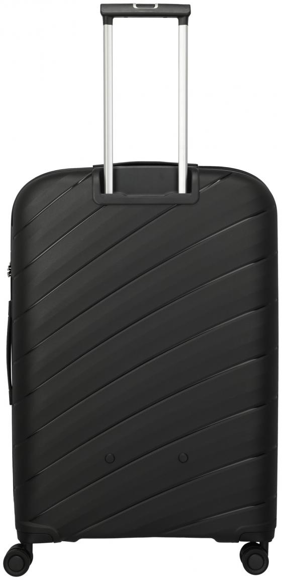 großer Hartschalenkoffer schwarz Travelite Burano 4w Trolley L 75cm