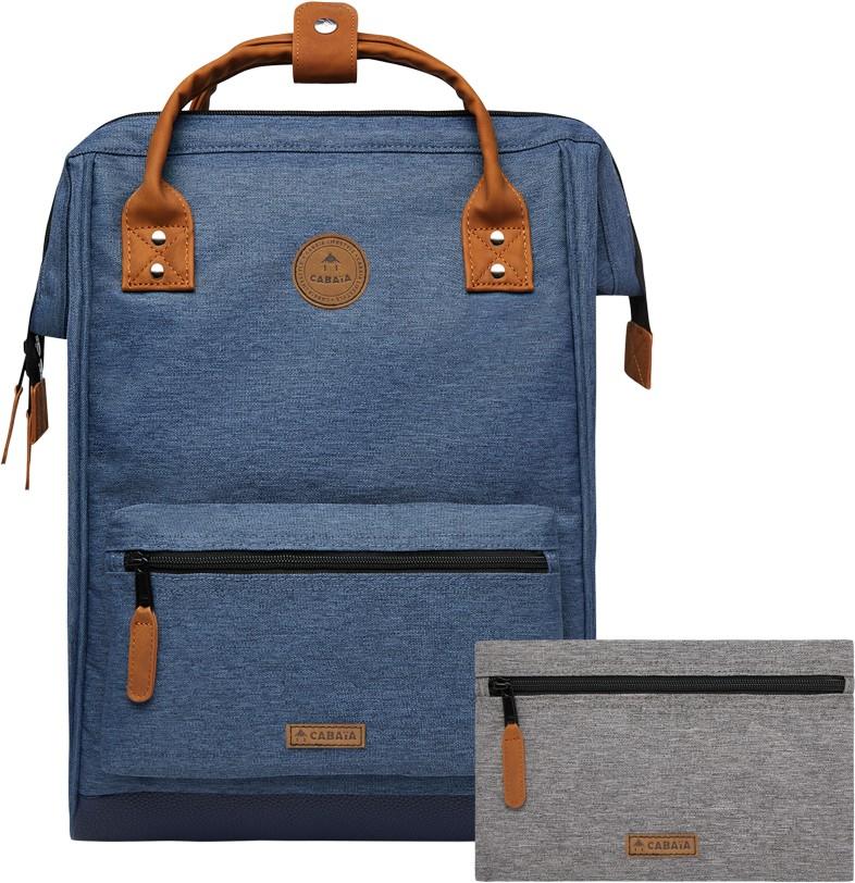 großer Outdoorrucksack Cabaia Paris Large Adventurer blau meliert