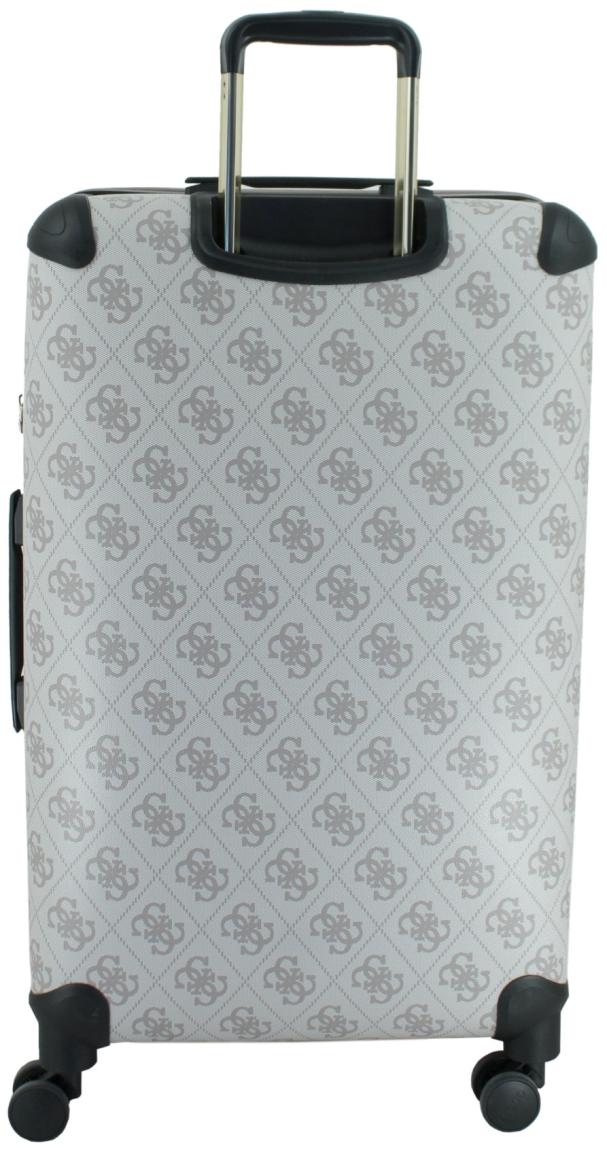 großer Reisekoffer Guess Berta Travel Wheeler L 77cm Dark Taupe Logo