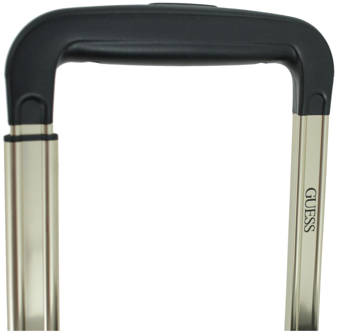 großer Reisekoffer Guess Berta Travel Wheeler L 77cm Dark Taupe Logo