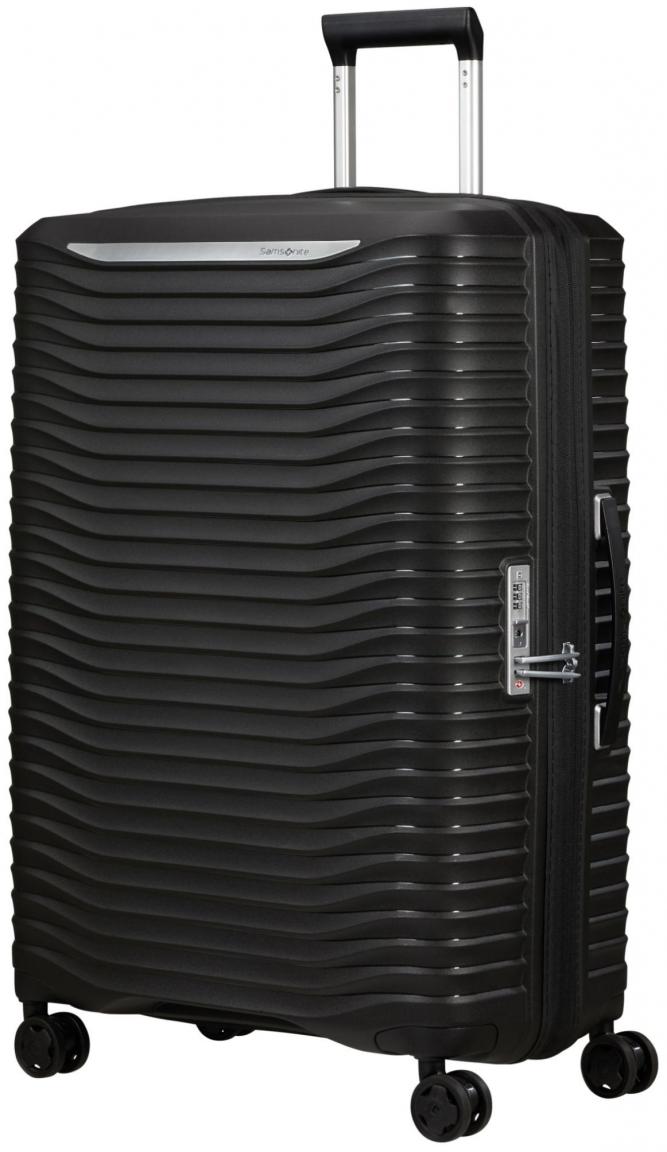 großer Reisekoffer Hartschale schwarz Samsonite Upscape Spinner 75cm