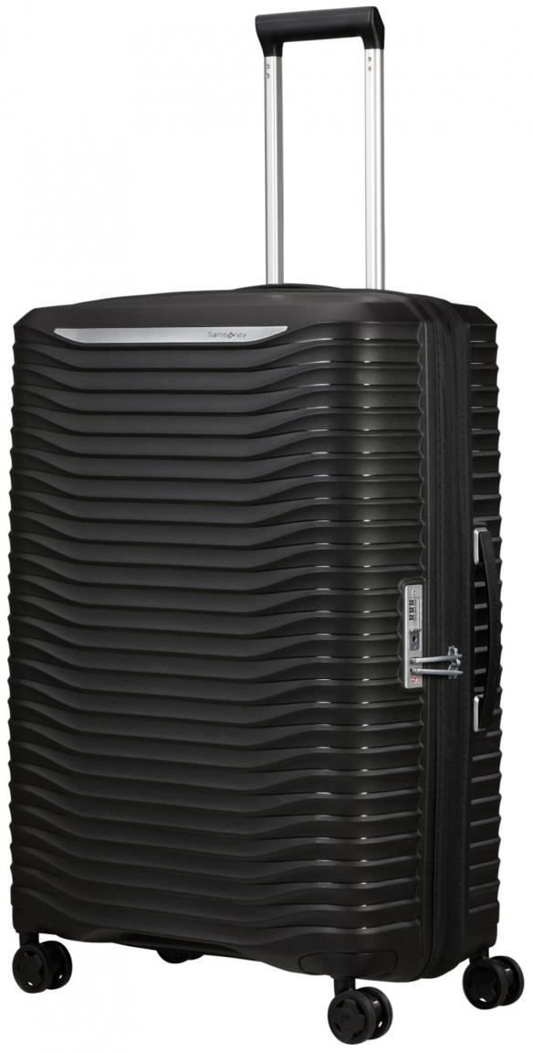 großer Reisekoffer Hartschale schwarz Samsonite Upscape Spinner 75cm