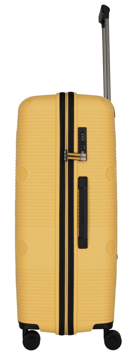 großer Reisekoffer Travelite Smarty L 77cm gelb Hartschale