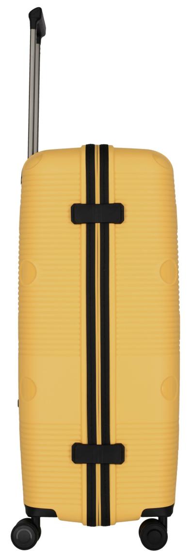 großer Reisekoffer Travelite Smarty L 77cm gelb Hartschale