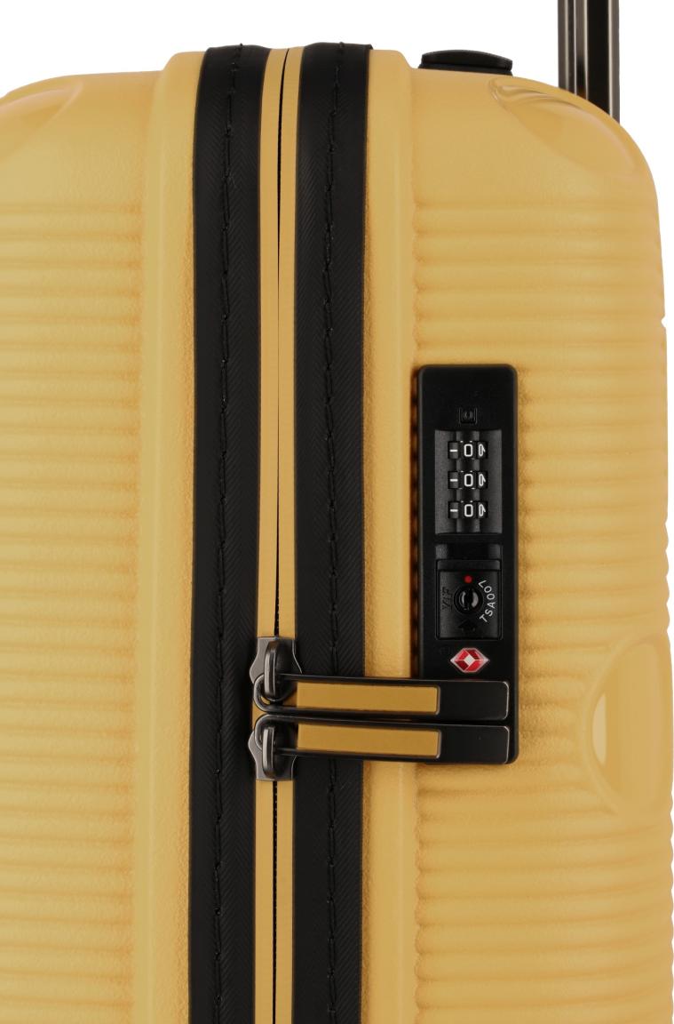 großer Reisekoffer Travelite Smarty L 77cm gelb Hartschale