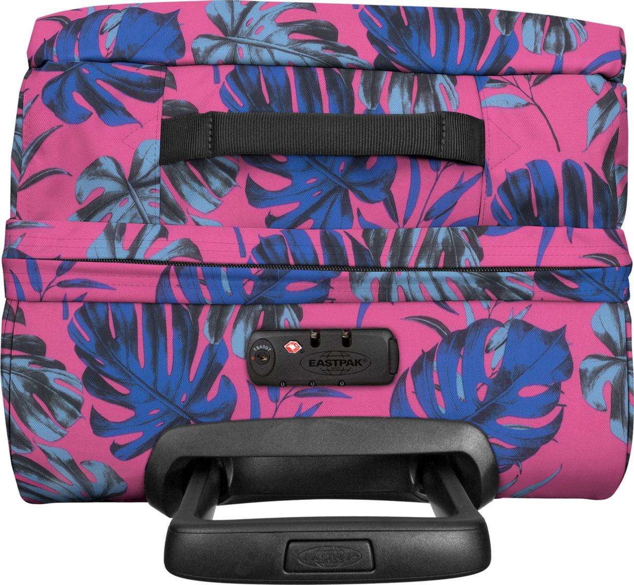 großer Reisetaschentrolley 2 Räder Eastpak Tranverz L Monstera Pink 