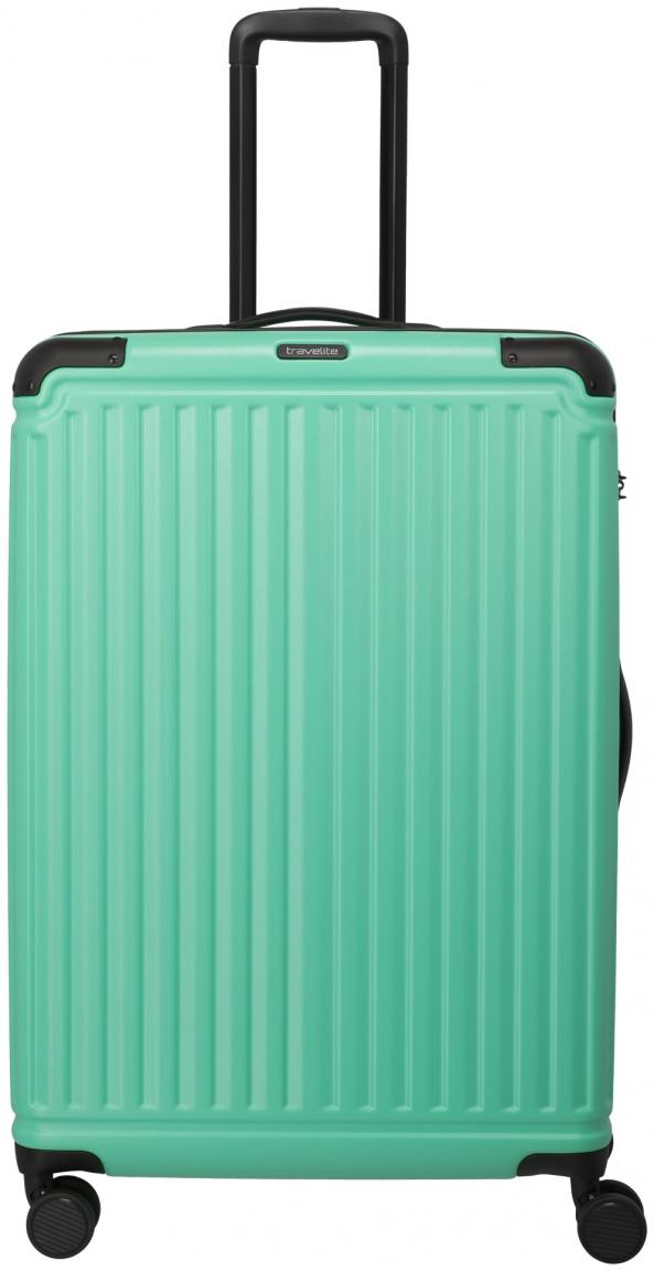 großer Rollenkoffer Travelite Cruise Light Aqua 4w Trolley L 77cm türkis