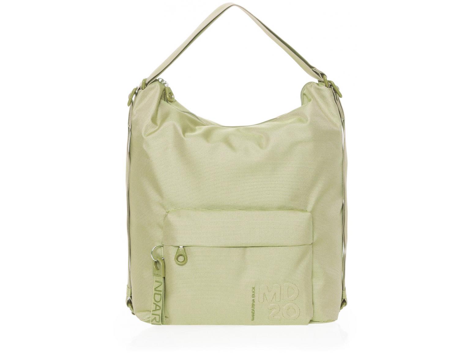 großer Taschenrucksack Mandarina Duck MD20 Hobo Jade grün