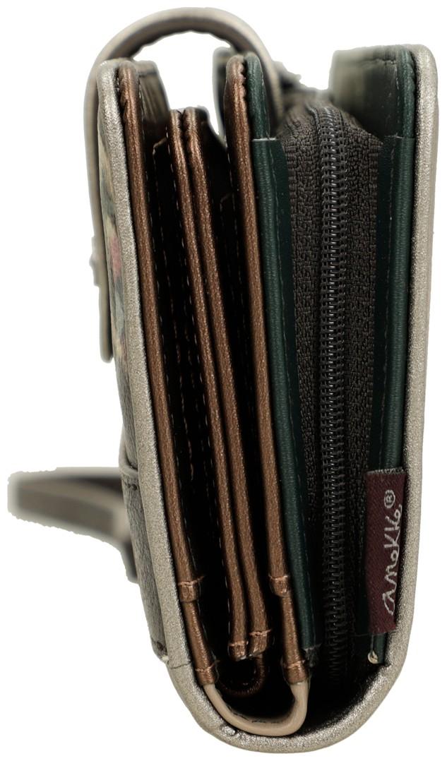 großes Damenportemonnaie Anekke Real bestickt metallic