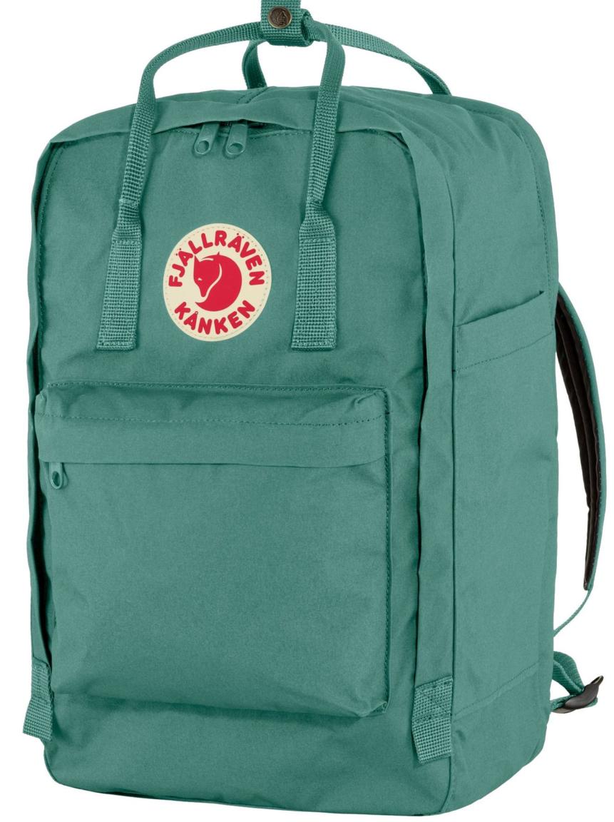 großzügiger Alltagsrucksack 17 Zoll Kanken Laptop Fjällräven Frost Green