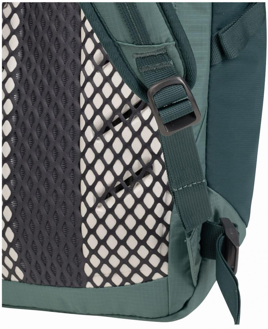 grüner Multisportrucksack Jack Wolfskin Cyrox Shape 15 Liter Jade Raincover