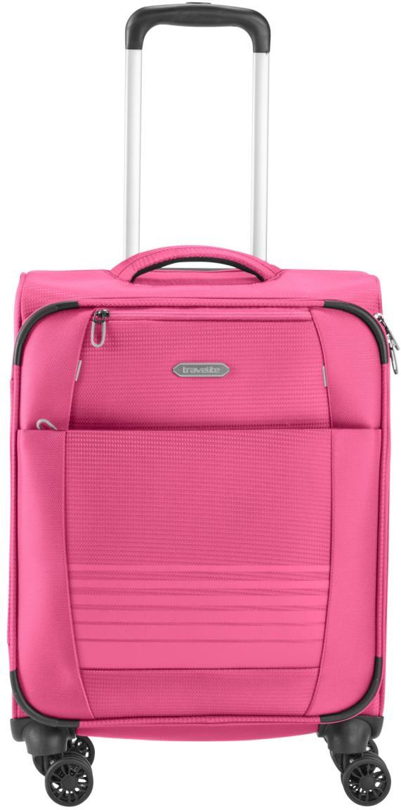 handlicher Kabinenkoffer pink Travelite Seaside S 55cm 4-Rad-Trolley