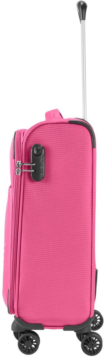 handlicher Kabinenkoffer pink Travelite Seaside S 55cm 4-Rad-Trolley