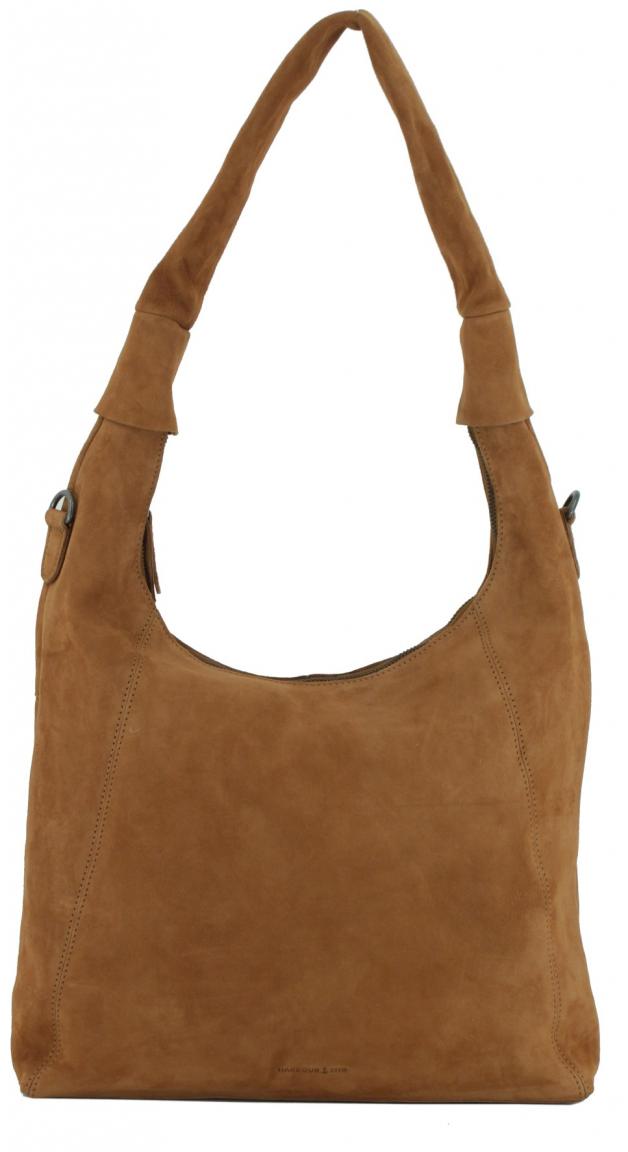 hellbeige Beuteltasche Harbour 2nd Laurine Coffee Cream Velours