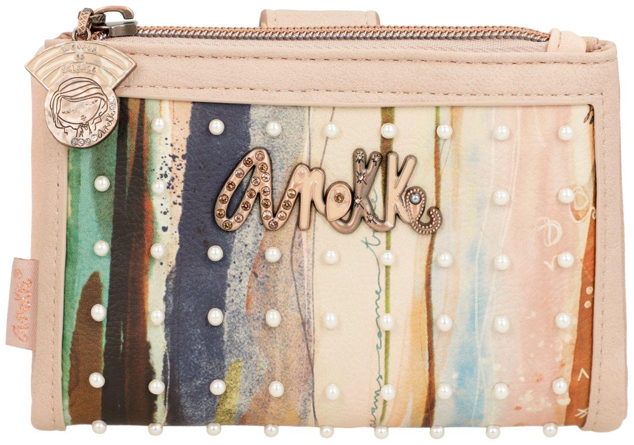 hellbeige Brieftasche Perlen Anekke Hollywood Studio Nude