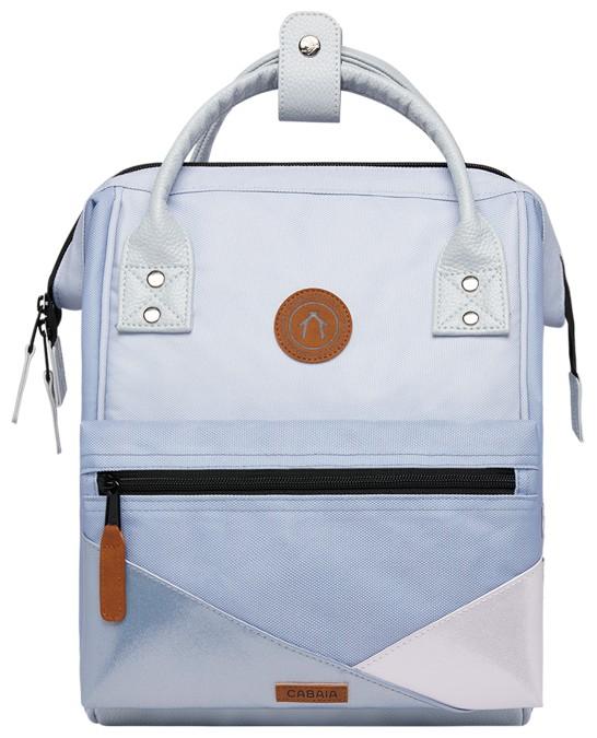 hellblauer Damenrucksack Wechselfront metallic Cabaia Adventurer Puerto Viejo Small