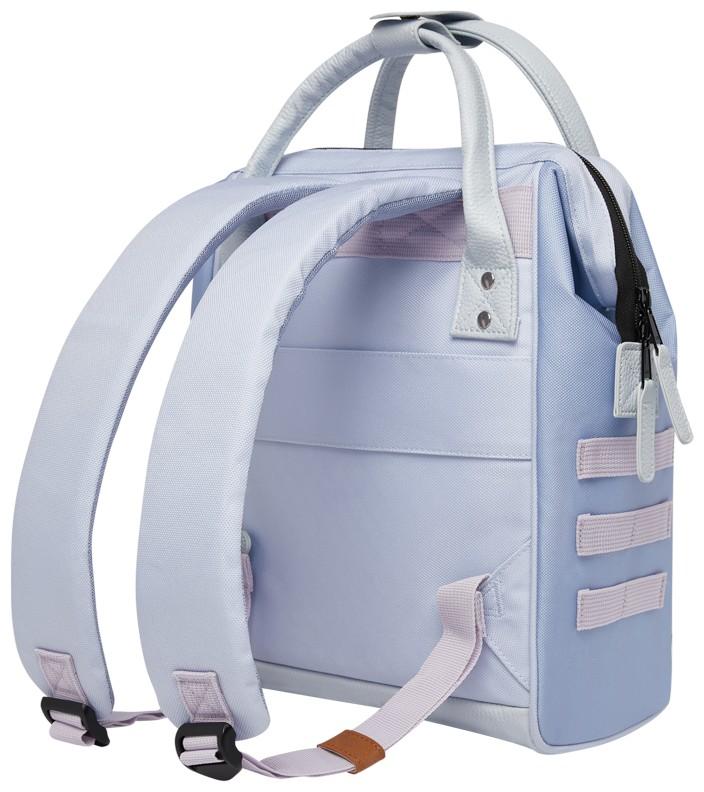 hellblauer Damenrucksack Wechselfront metallic Cabaia Adventurer Puerto Viejo Small