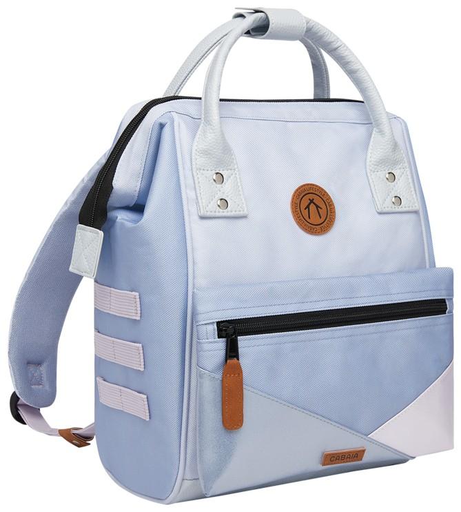 hellblauer Damenrucksack Wechselfront metallic Cabaia Adventurer Puerto Viejo Small