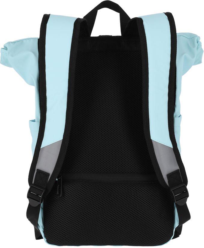 hellblauer  Roll-Up Freizeitrucksack Travelite Basics beschichtet