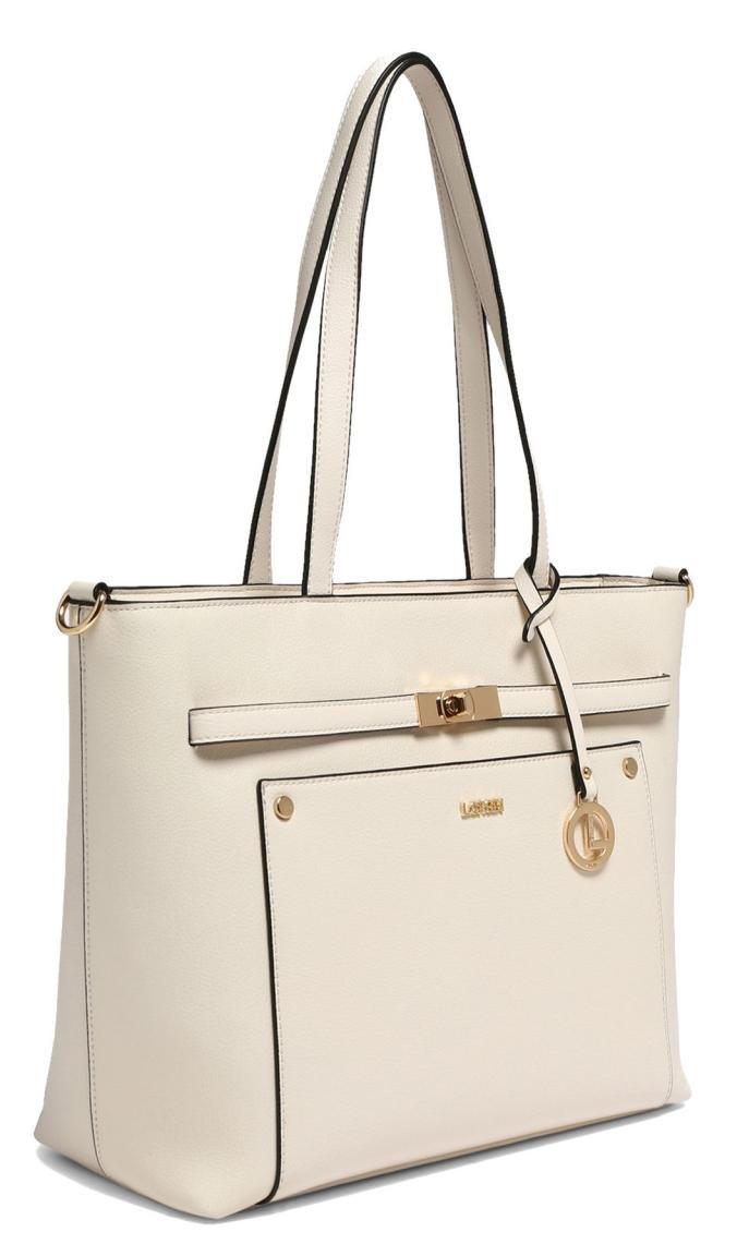 helle Henkeltasche Ilga L.Credi Munich Ivory gold Anhänger