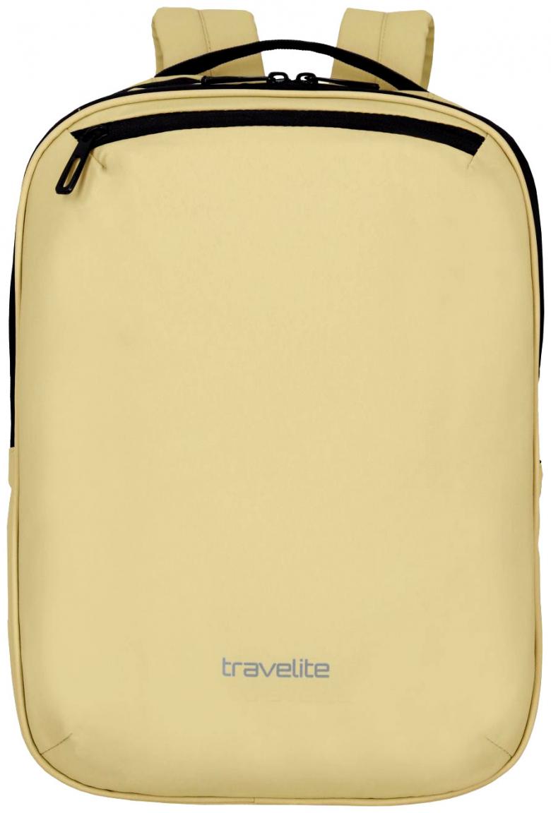 hellgelber Freizeitrucksack mit Laptopfach Travelite Basics Plane RV