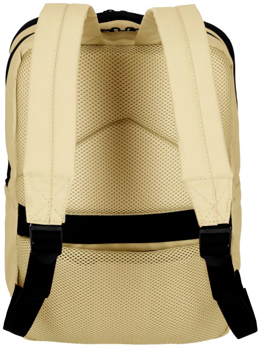 hellgelber Freizeitrucksack mit Laptopfach Travelite Basics Plane RV