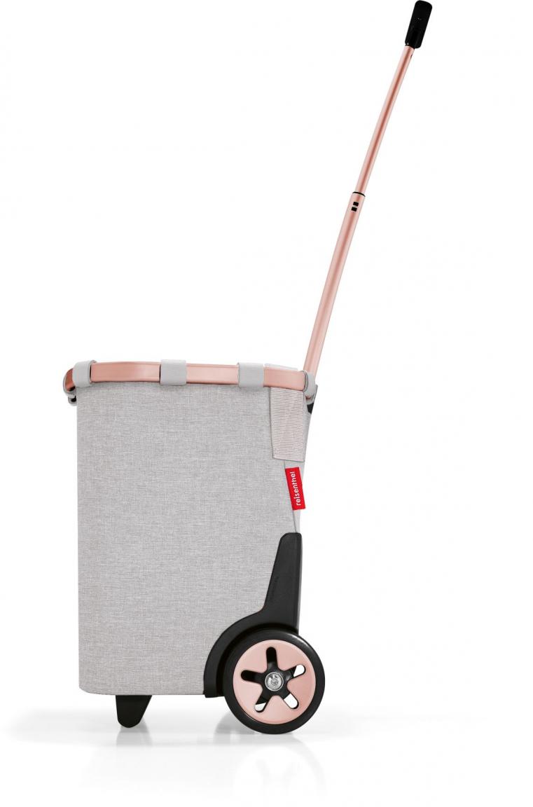 hellgrauer Einkaufstrolley rosegold Carrycruiser Frame Twist Sky Rose reisenthel