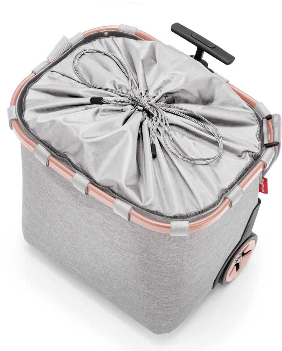 hellgrauer Einkaufstrolley rosegold Carrycruiser Frame Twist Sky Rose reisenthel