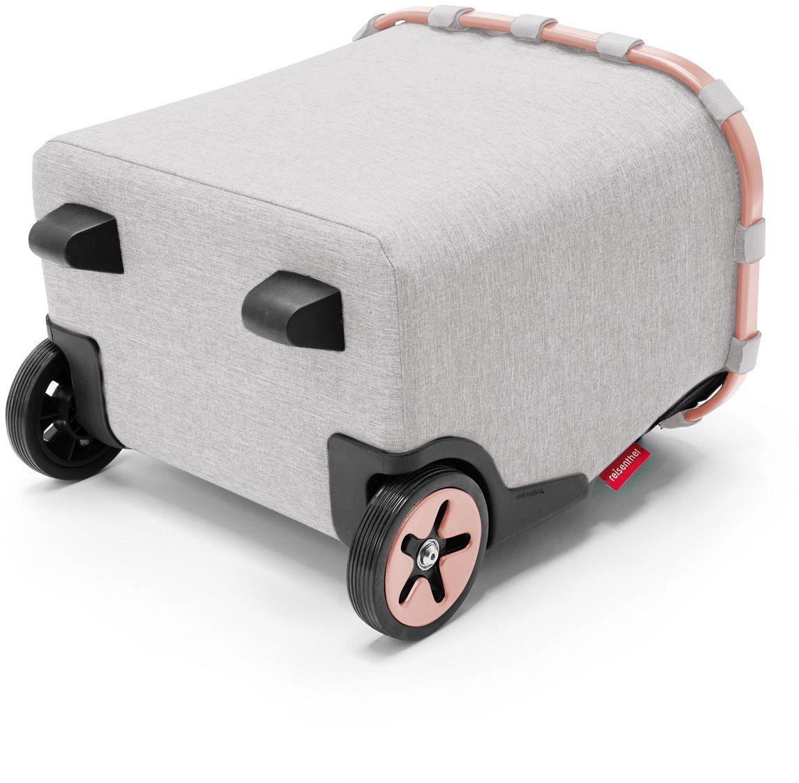 hellgrauer Einkaufstrolley rosegold Carrycruiser Frame Twist Sky Rose reisenthel
