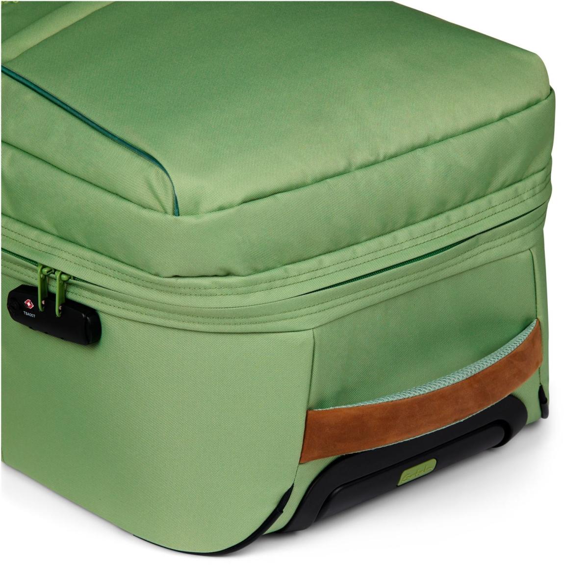 hellgrüner Reisekoffer 2-Rad Satch Travel Flow M 65cm Pure Jade Green