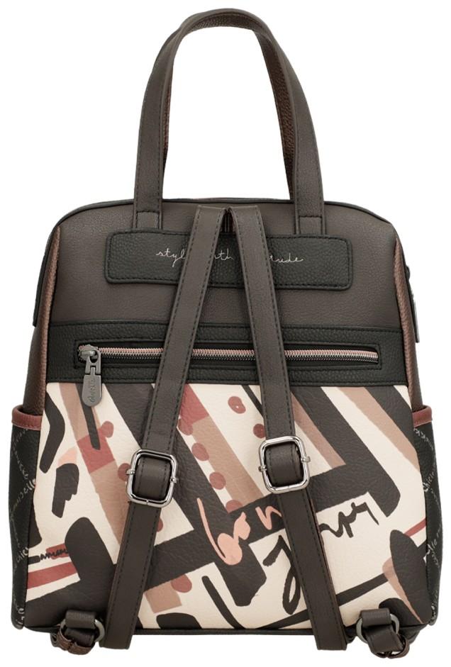 herbstlicher Damenrucksack grau altrosa Anekke Mademoiselle Parisian