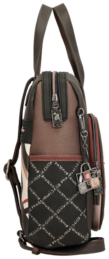 herbstlicher Damenrucksack grau altrosa Anekke Mademoiselle Parisian