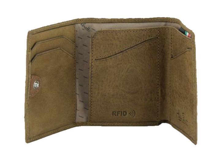 italienische Herrenbörse Tony Perotti Mini Furno Pure vegetale Leather Blue