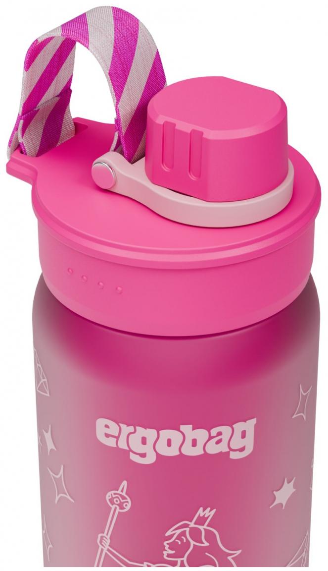 kindgerechte Sportflasche pink rosa Ergobag Königin
