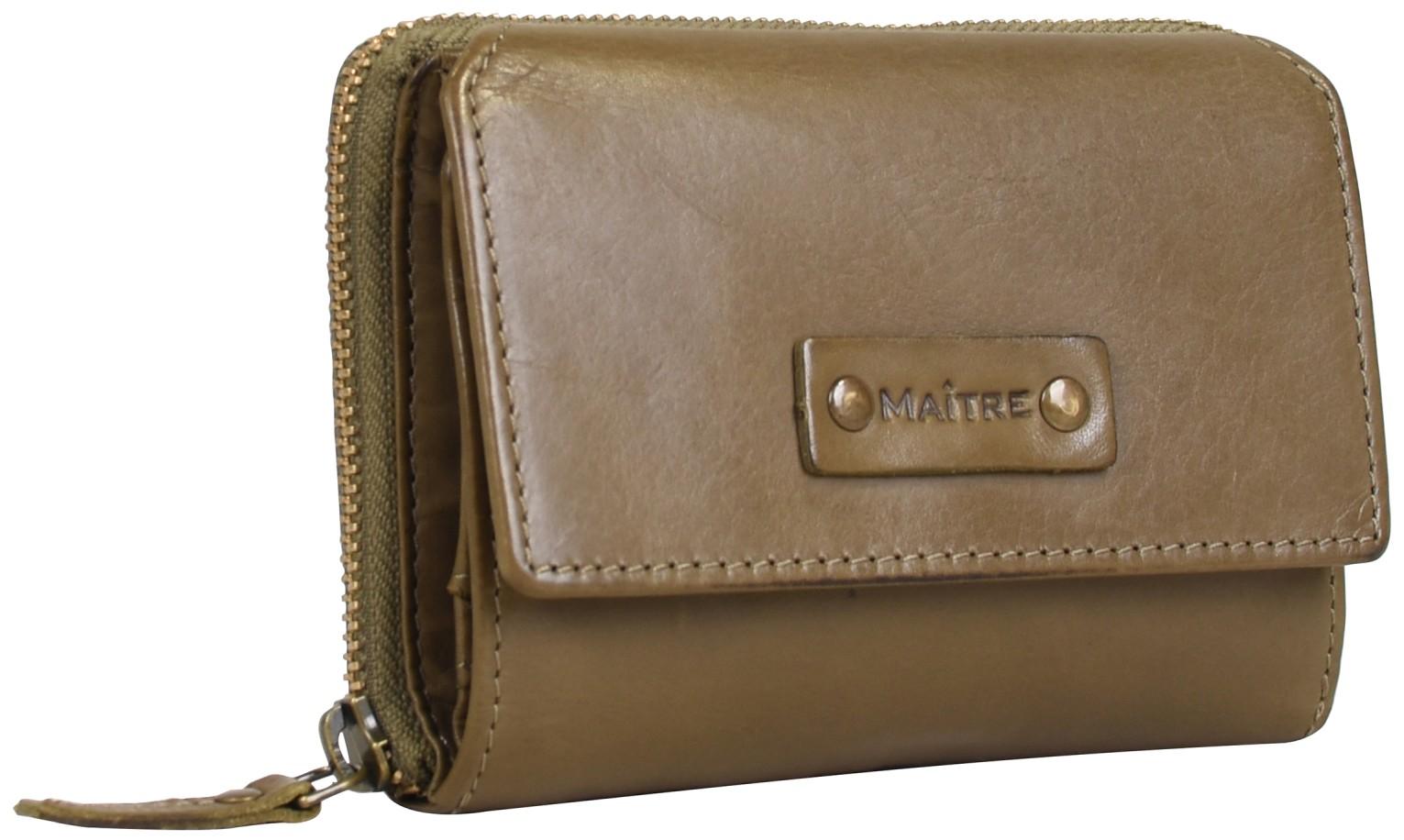 klappbare Geldtasche olivgrün Vintagelook Steinbach Dagrete Maitre