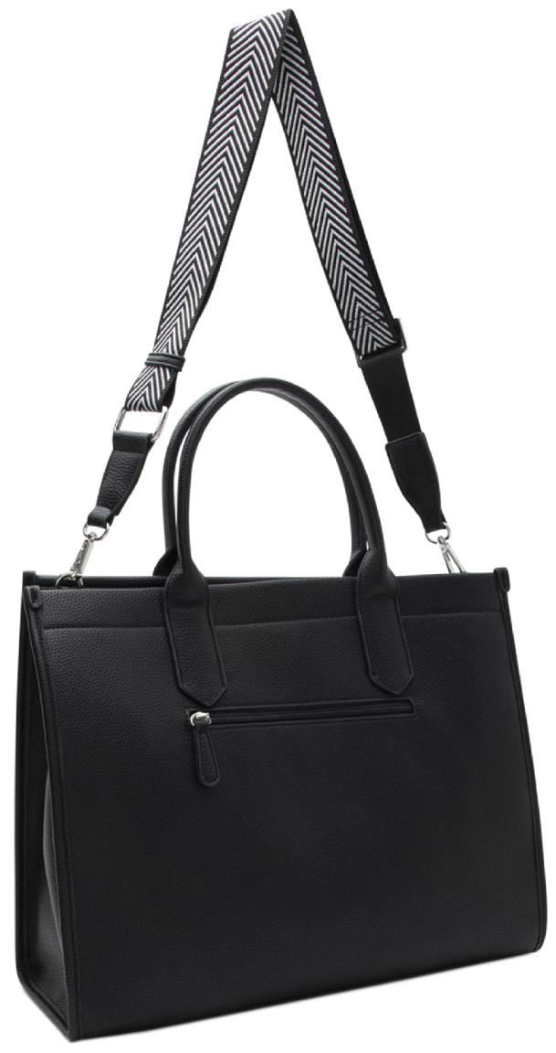 klassisch schwarz L.Credi Shopper Phemia elegant Büro