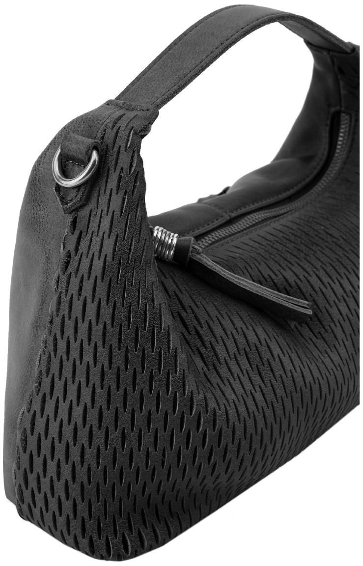 klassisch schwarze FREDsBRUDER Damentasche Soft Cut Kette