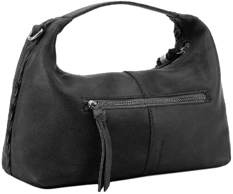 klassisch schwarze FREDsBRUDER Damentasche Soft Cut Kette