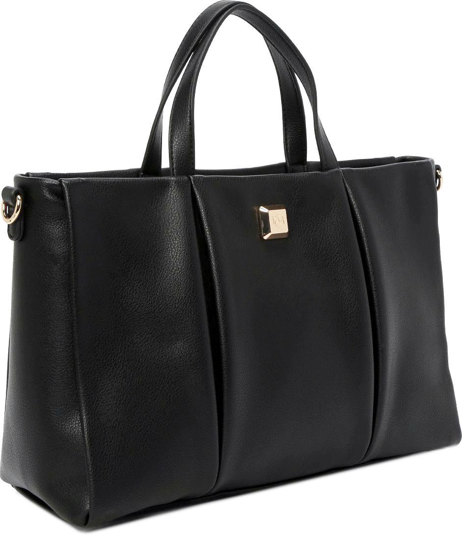 klassische Handtasche L.Credi schwarz Lamia Damen