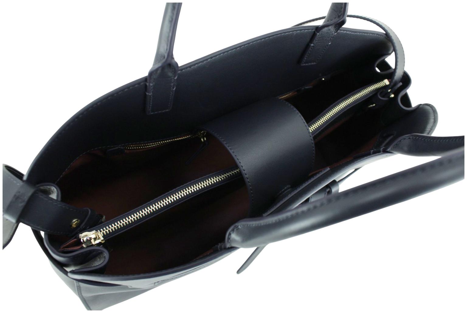 klassische Ledertasche Sabine Large Coccinelle schwarz Noir